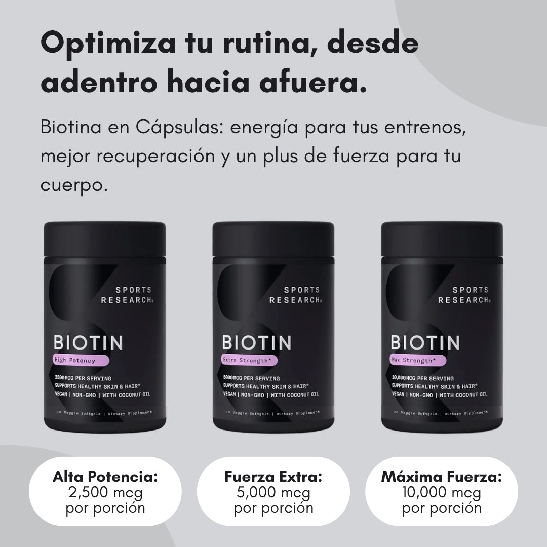 Sports Research™ - Suplemento de Biotina