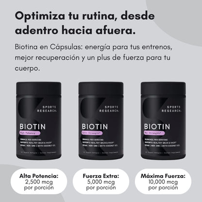 Sports Research™ - Suplemento de Biotina