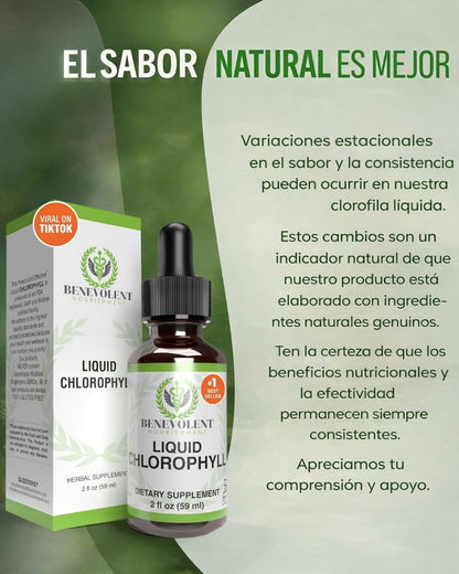 Benevolent™ Clorofila Liquida - Solución en Gotas